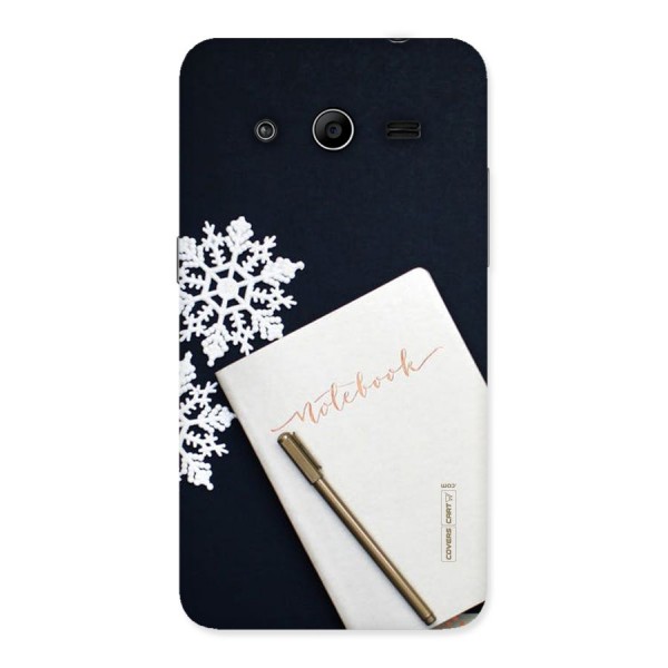 Snowflake Notebook Back Case for Galaxy Core 2