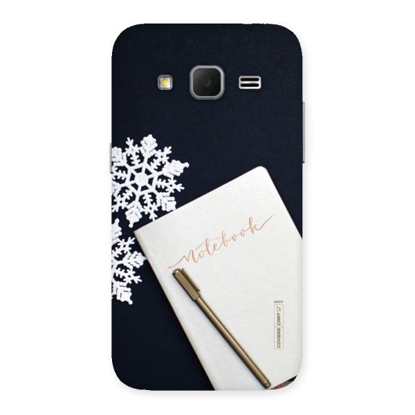 Snowflake Notebook Back Case for Galaxy Core Prime