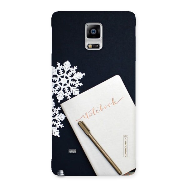 Snowflake Notebook Back Case for Galaxy Note 4