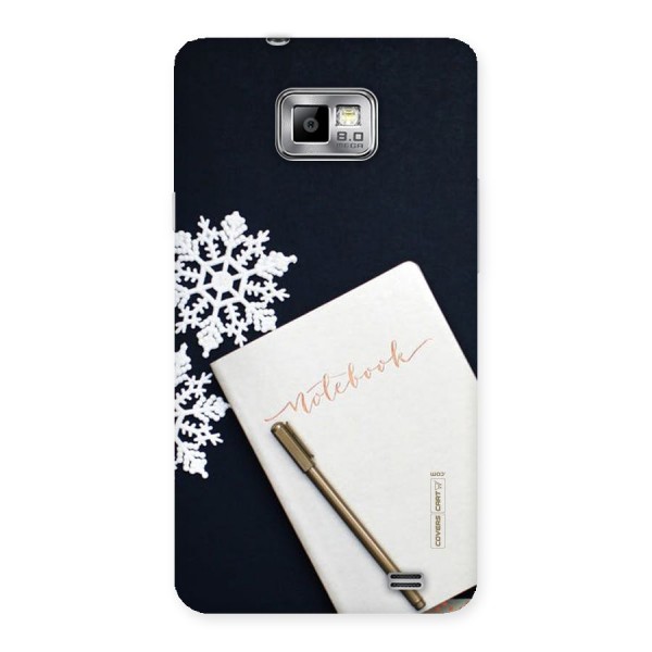 Snowflake Notebook Back Case for Galaxy S2
