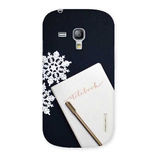 Snowflake Notebook Back Case for Galaxy S3 Mini