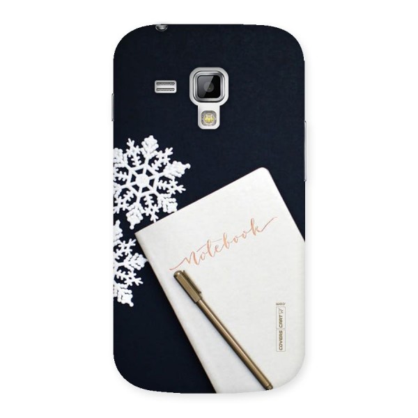 Snowflake Notebook Back Case for Galaxy S Duos