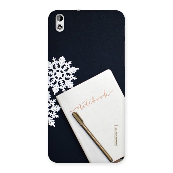 Snowflake Notebook Back Case for HTC Desire 816s