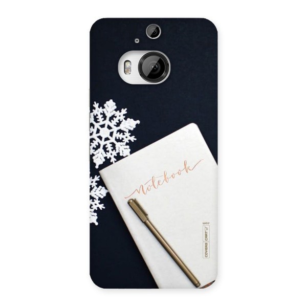Snowflake Notebook Back Case for HTC One M9 Plus