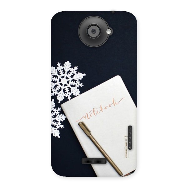 Snowflake Notebook Back Case for HTC One X