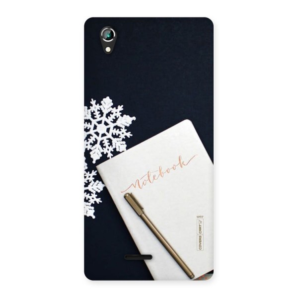 Snowflake Notebook Back Case for Lava Iris 800