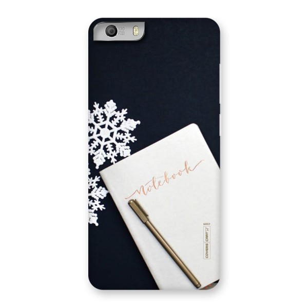 Snowflake Notebook Back Case for Micromax Canvas Knight 2