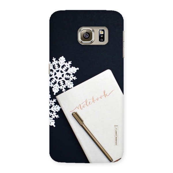 Snowflake Notebook Back Case for Samsung Galaxy S6 Edge