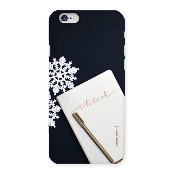 Snowflake Notebook Back Case for iPhone 6 6S