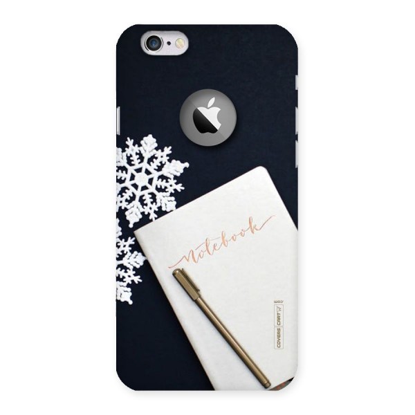 Snowflake Notebook Back Case for iPhone 6 Logo Cut