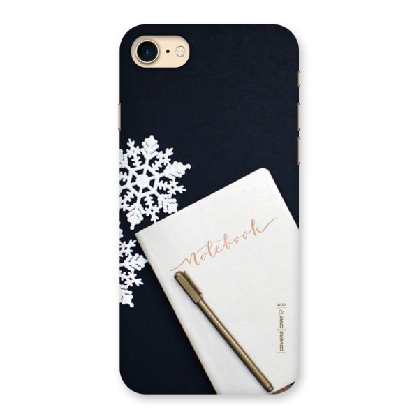 Snowflake Notebook Back Case for iPhone 7