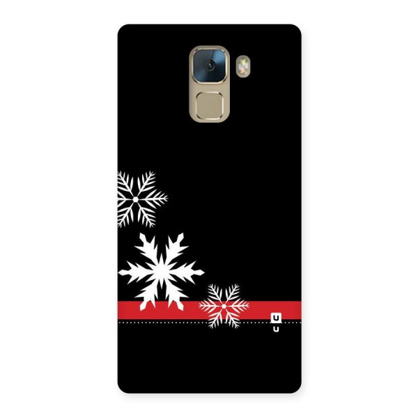 Snowflake Ribbon Back Case for Huawei Honor 7