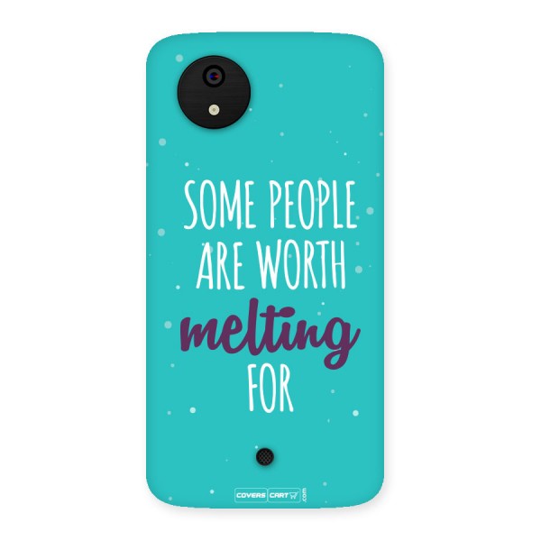 Some People Are Worth Melting For Back Case for Micromax Canvas A1