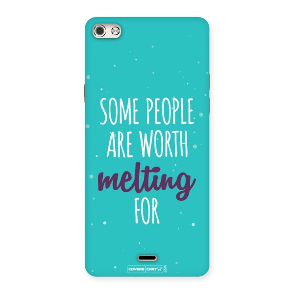 Some People Are Worth Melting For Back Case for Micromax Canvas Silver 5