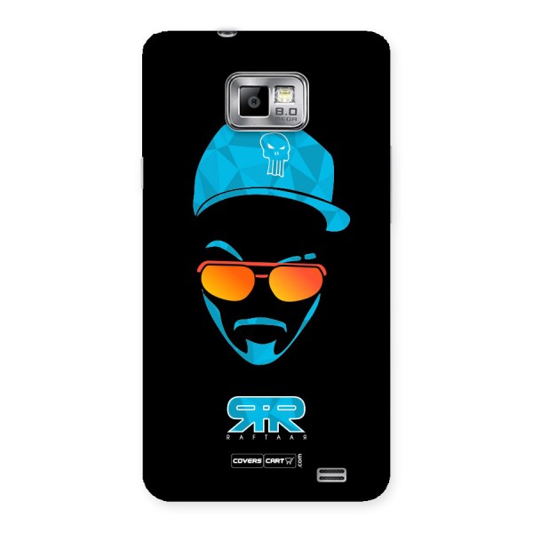 Raftaar Black and Blue Back Case for Galaxy S2