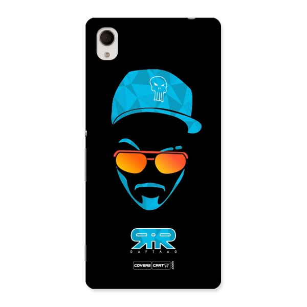 Raftaar Black and Blue Back Case for Sony Xperia M4