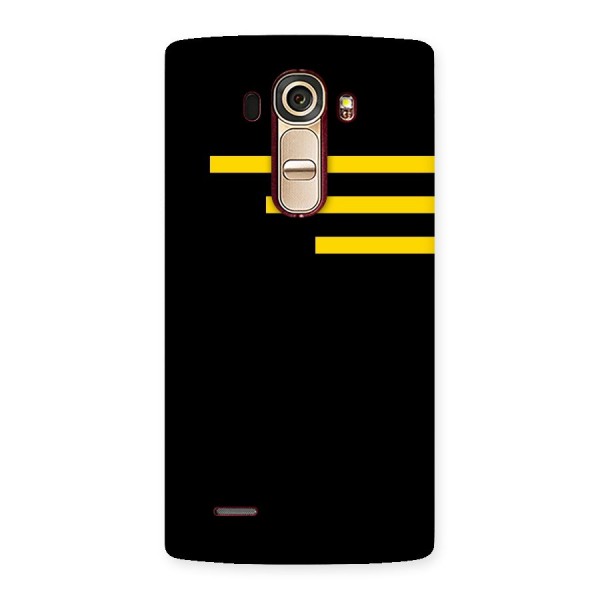 Sports Yellow Stripes Back Case for LG G4