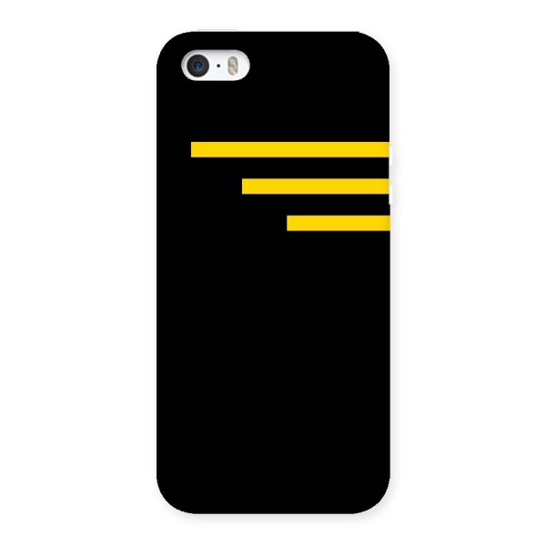 Sports Yellow Stripes Back Case for iPhone 5 5S