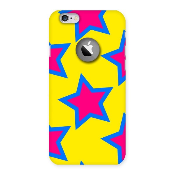 Star Pattern Back Case for iPhone 6 Logo Cut