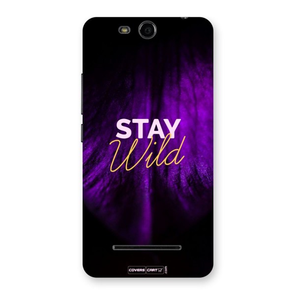 Stay Wild Back Case for Micromax Canvas Juice 3 Q392