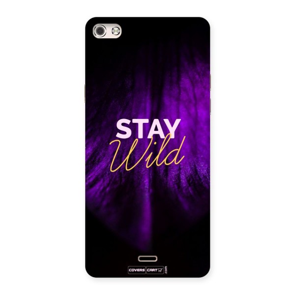 Stay Wild Back Case for Micromax Canvas Silver 5