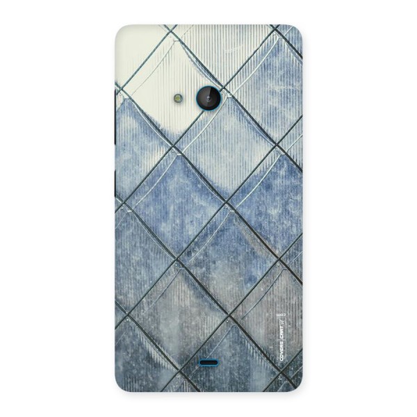 Steel Blue Pattern Back Case for Lumia 540