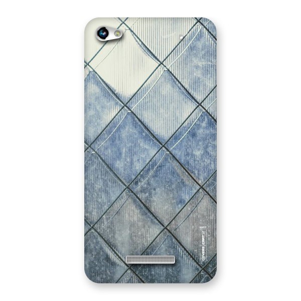 Steel Blue Pattern Back Case for Micromax Hue 2