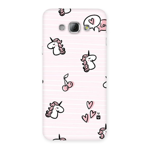 Strawberries And Unicorns Back Case for Galaxy A8