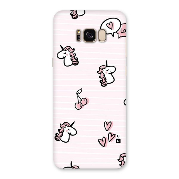 Strawberries And Unicorns Back Case for Galaxy S8 Plus