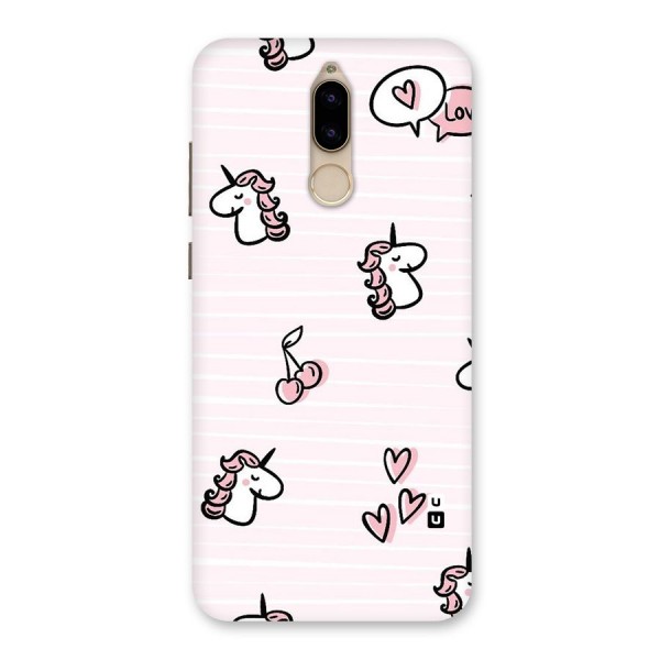 Strawberries And Unicorns Back Case for Honor 9i