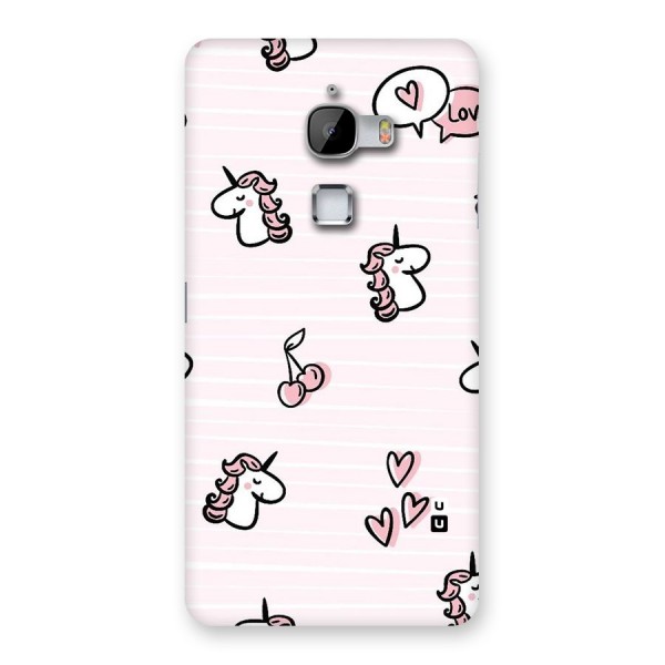 Strawberries And Unicorns Back Case for LeTv Le Max