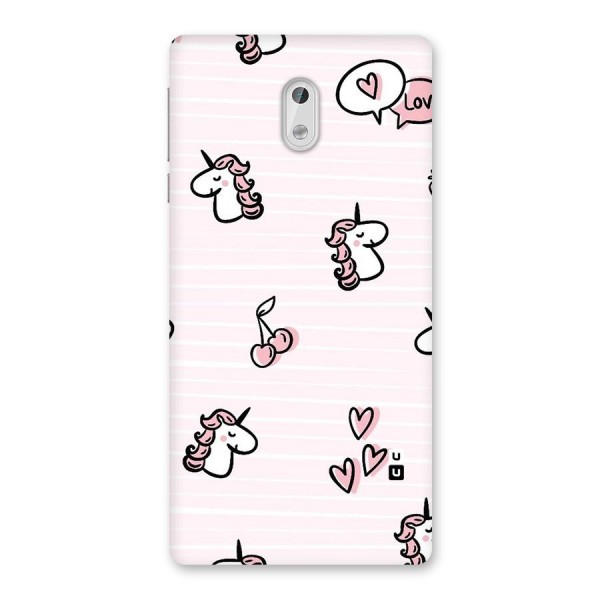 Strawberries And Unicorns Back Case for Nokia 3