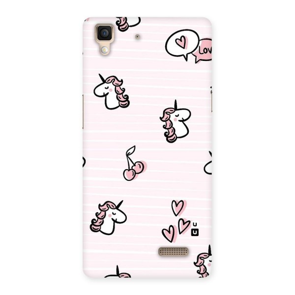 Strawberries And Unicorns Back Case for Oppo R7