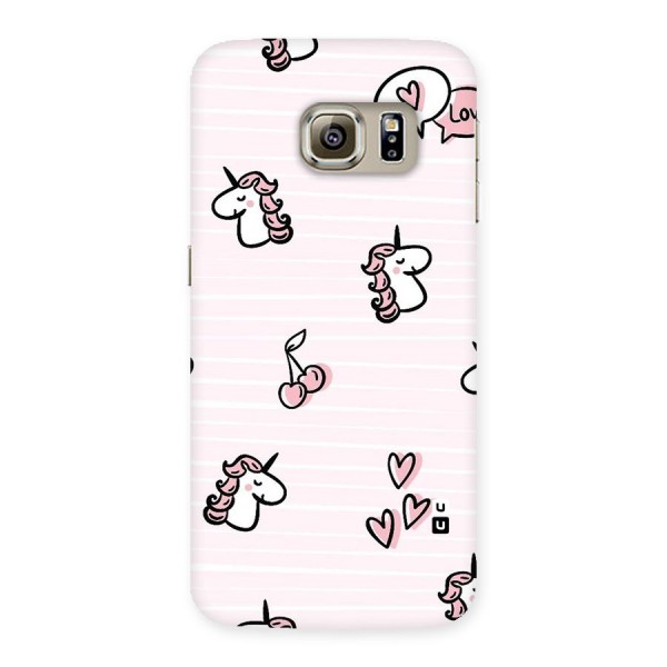 Strawberries And Unicorns Back Case for Samsung Galaxy S6 Edge