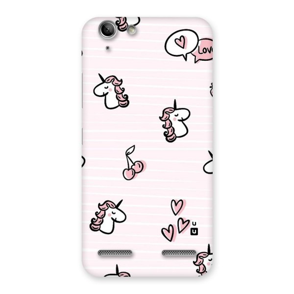 Strawberries And Unicorns Back Case for Vibe K5