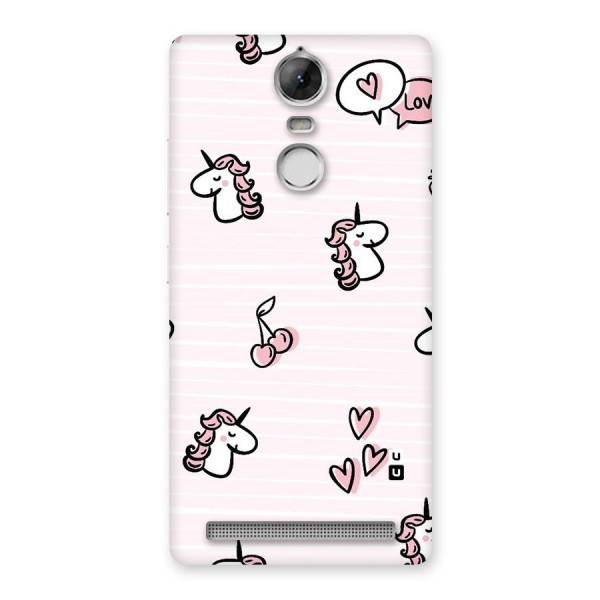 Strawberries And Unicorns Back Case for Vibe K5 Note