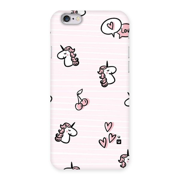 Strawberries And Unicorns Back Case for iPhone 6 6S