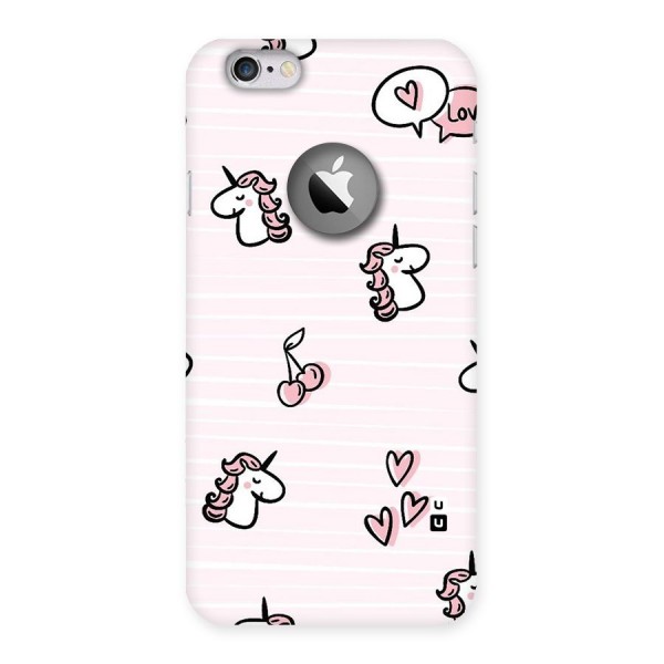 Strawberries And Unicorns Back Case for iPhone 6 Logo Cut