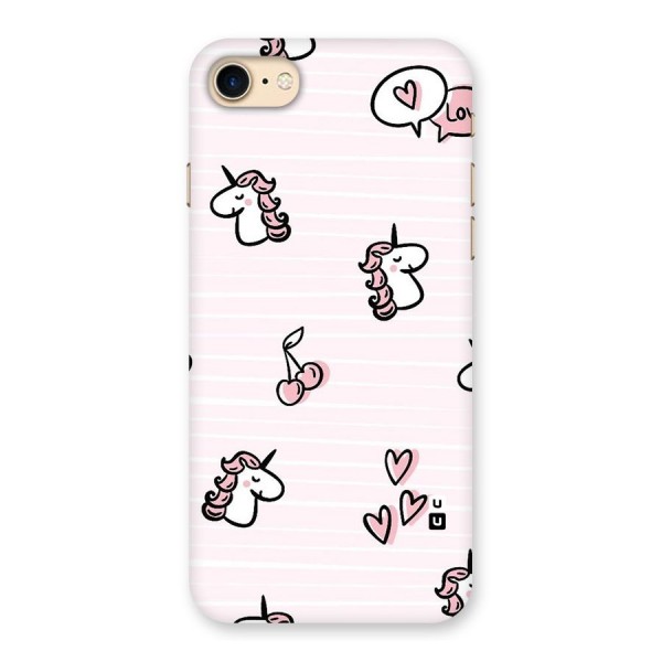 Strawberries And Unicorns Back Case for iPhone 7