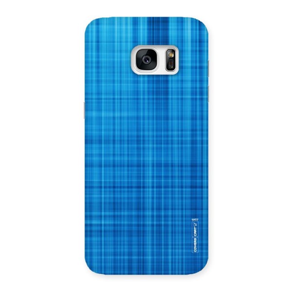 Stripe Blue Abstract Back Case for Galaxy S7 Edge