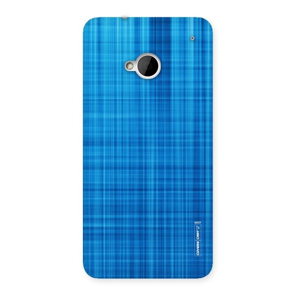 Stripe Blue Abstract Back Case for HTC One M7