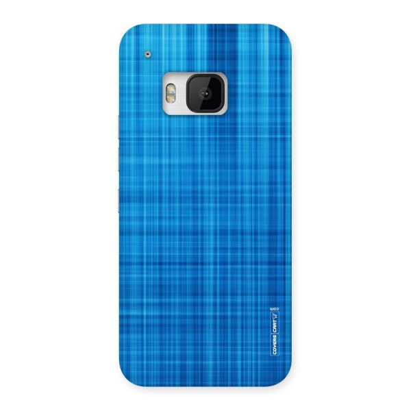 Stripe Blue Abstract Back Case for HTC One M9