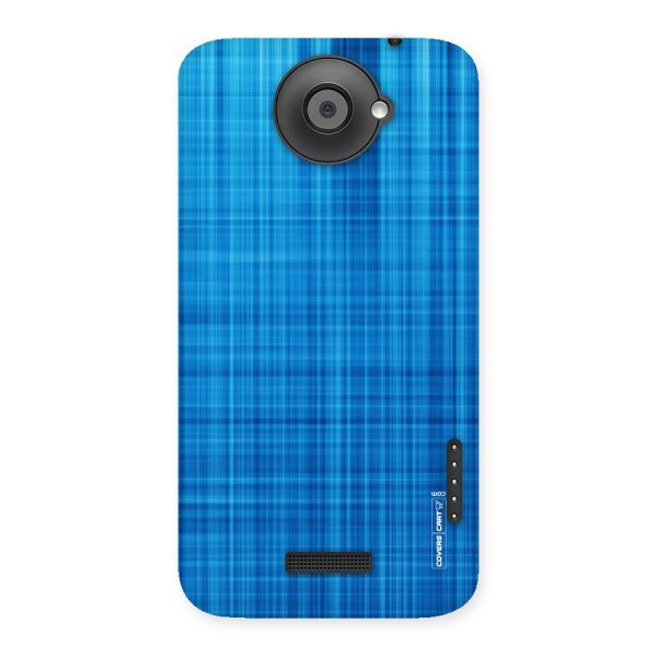 Stripe Blue Abstract Back Case for HTC One X
