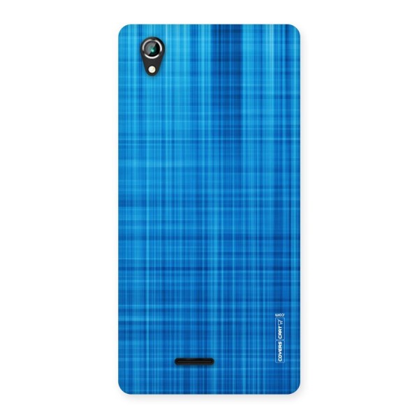 Stripe Blue Abstract Back Case for Lava Iris 800