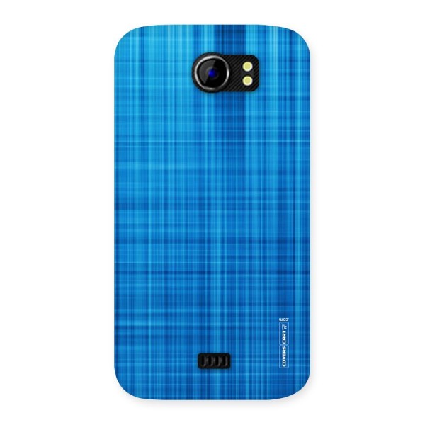 Stripe Blue Abstract Back Case for Micromax Canvas 2 A110