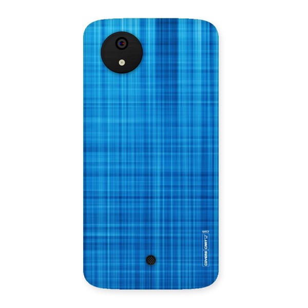 Stripe Blue Abstract Back Case for Micromax Canvas A1
