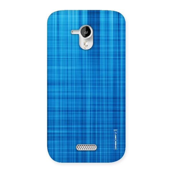 Stripe Blue Abstract Back Case for Micromax Canvas HD A116