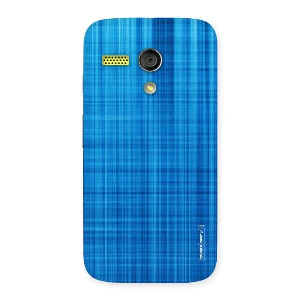 Stripe Blue Abstract Back Case for Moto G