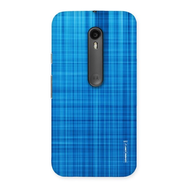 Stripe Blue Abstract Back Case for Moto G3