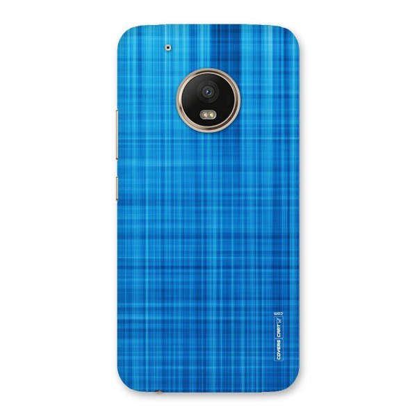 Stripe Blue Abstract Back Case for Moto G5 Plus